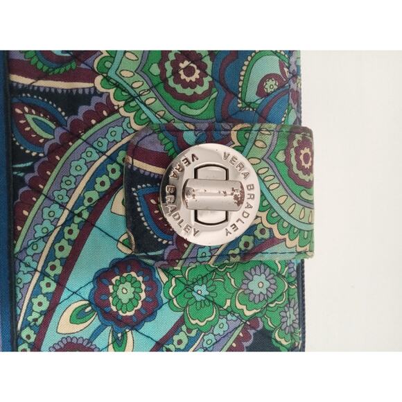 Vera Bradley Zip Around Turn Lock Wallet - Picture 5 of 8